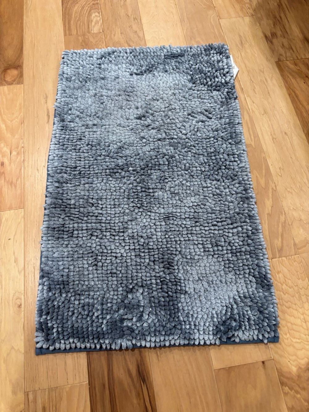 Nestwell Plush blue Bath Mat Soft Chenille Bathroom Rug